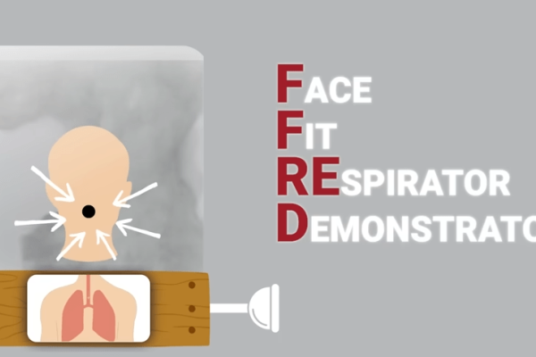 Face Fit Respirator Demonstrator System Cartoon